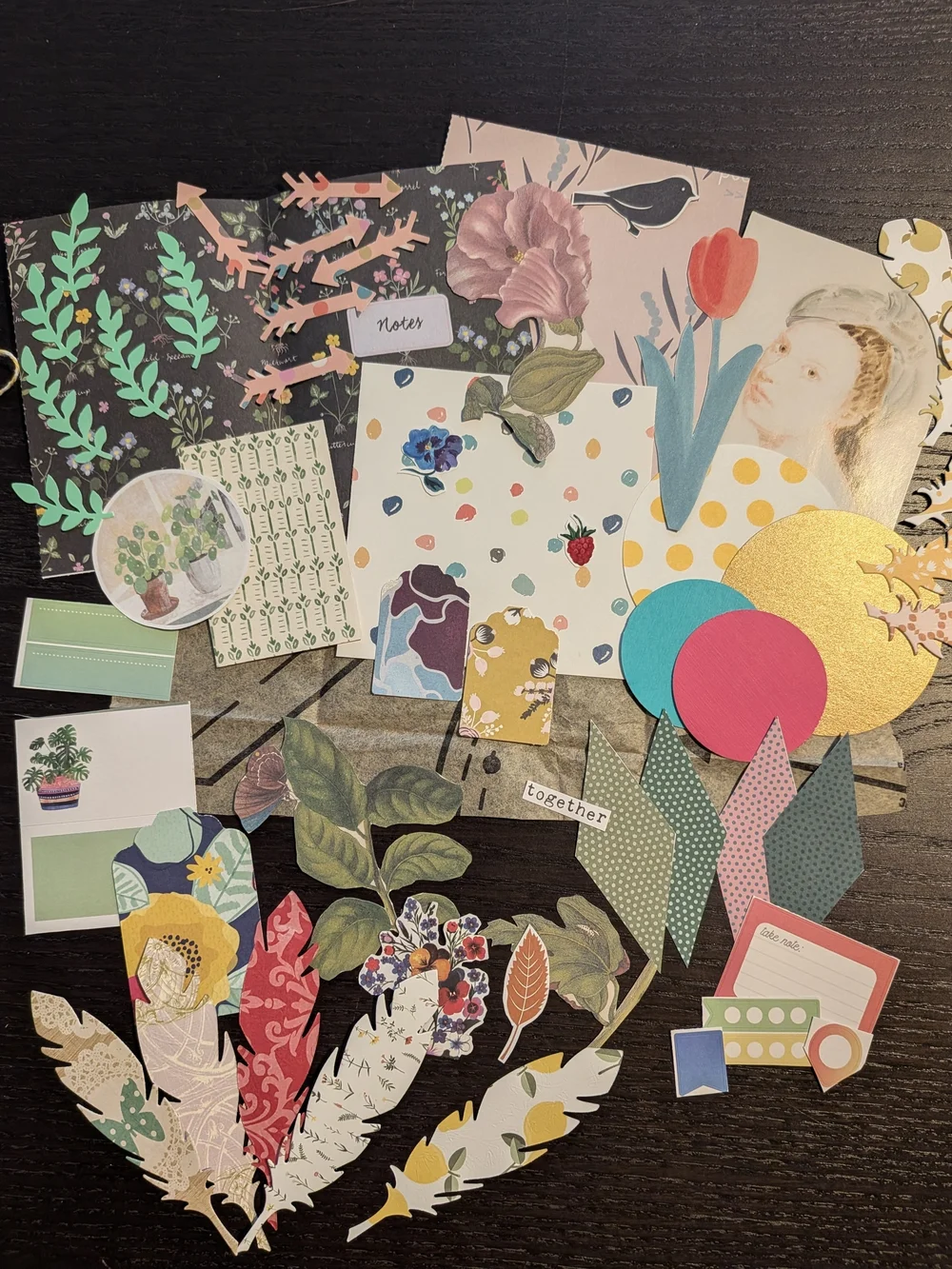 Set of 4 Junk Journal, Collage, Crafting Ephemera Bundles -- Set 1
